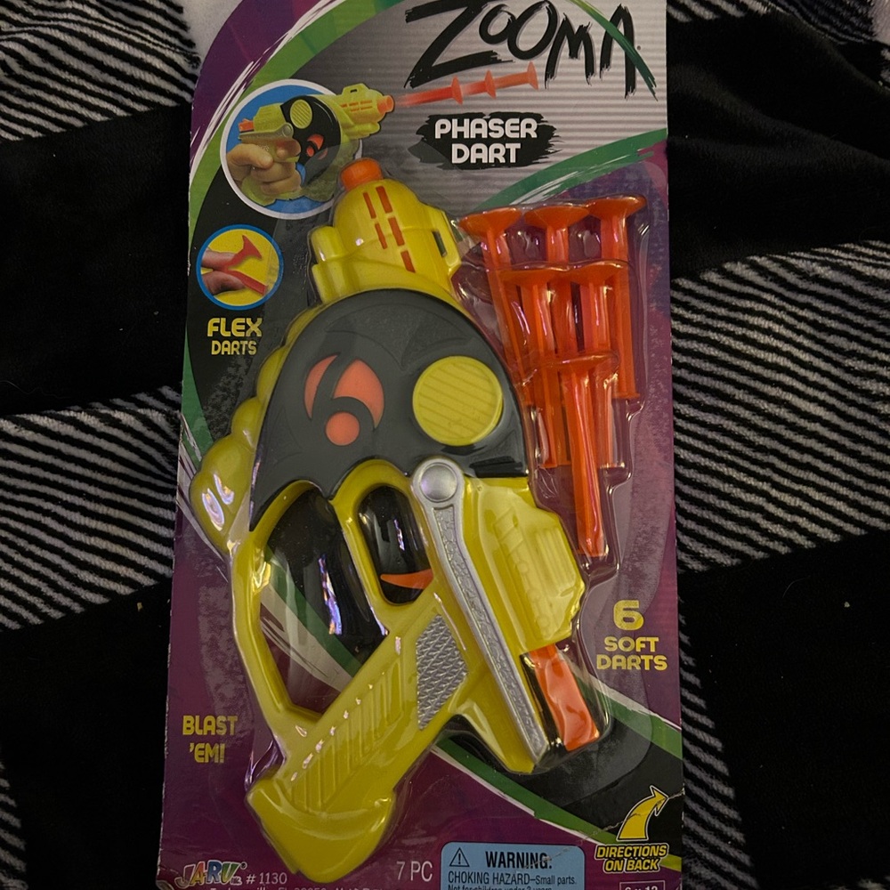 Zoom Action Blaster Yellow and Orange Sci-Fi Toy